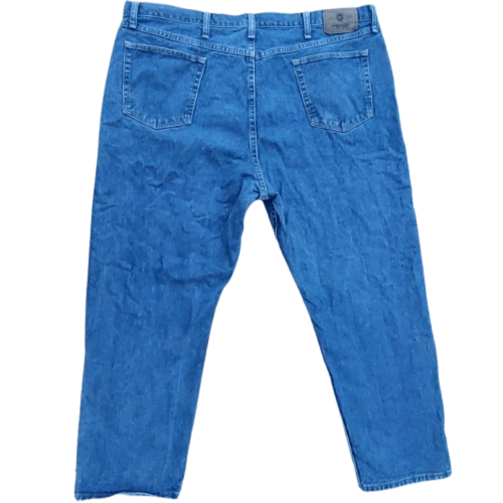 Wrangler Five Star Relaxed Fit Blue Denim Cotton Jeans - Picture 6 of 10